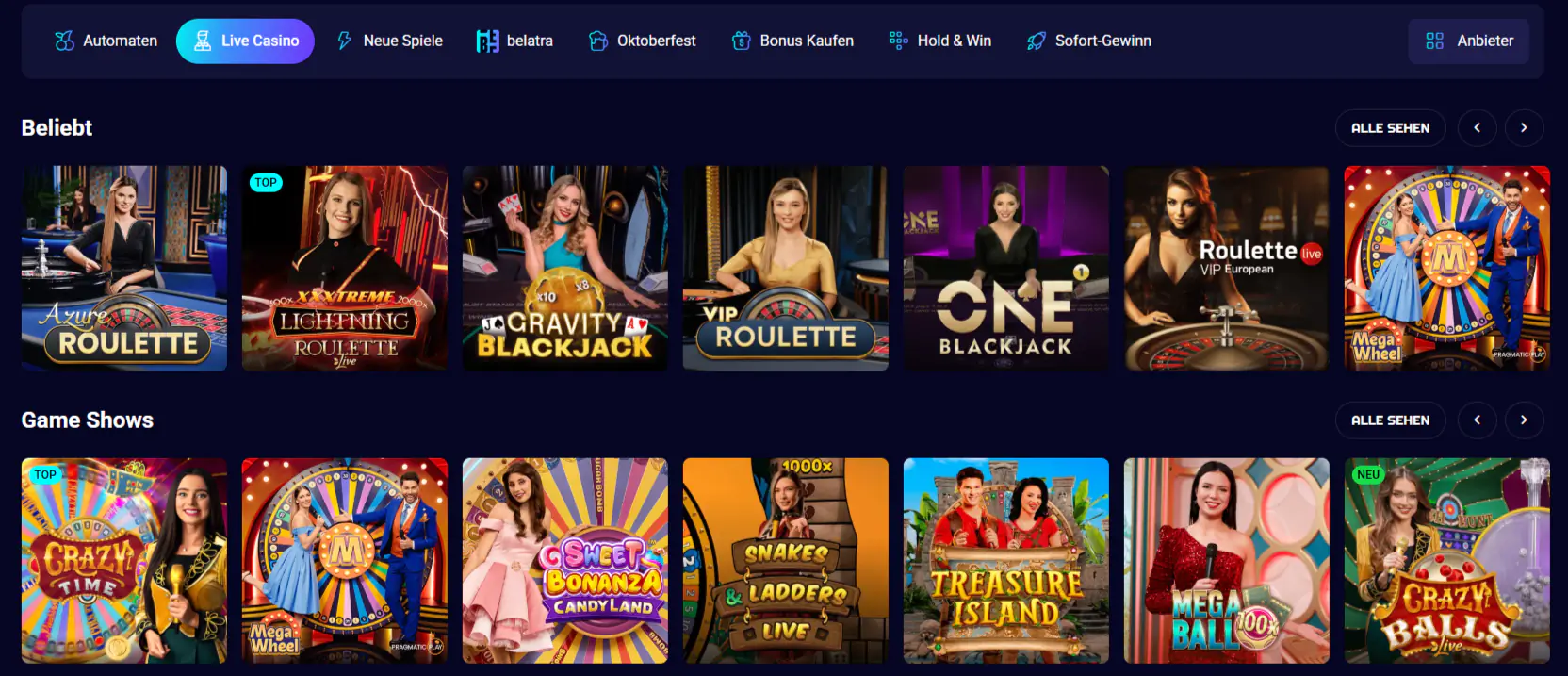 Live Casino Spinjo Casino